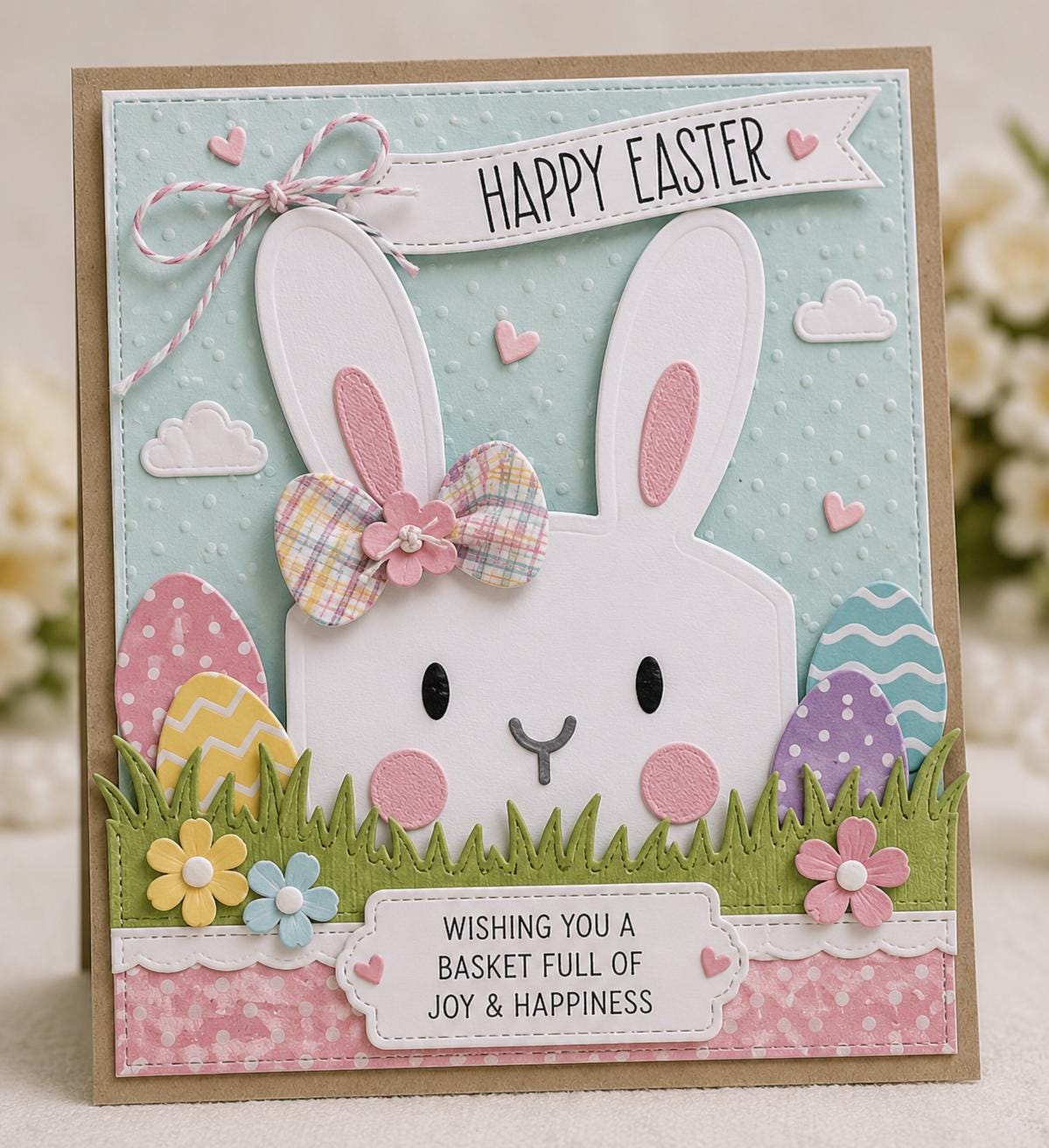 Bunny Head Topper Metal Cutting Die for Easter Crafts