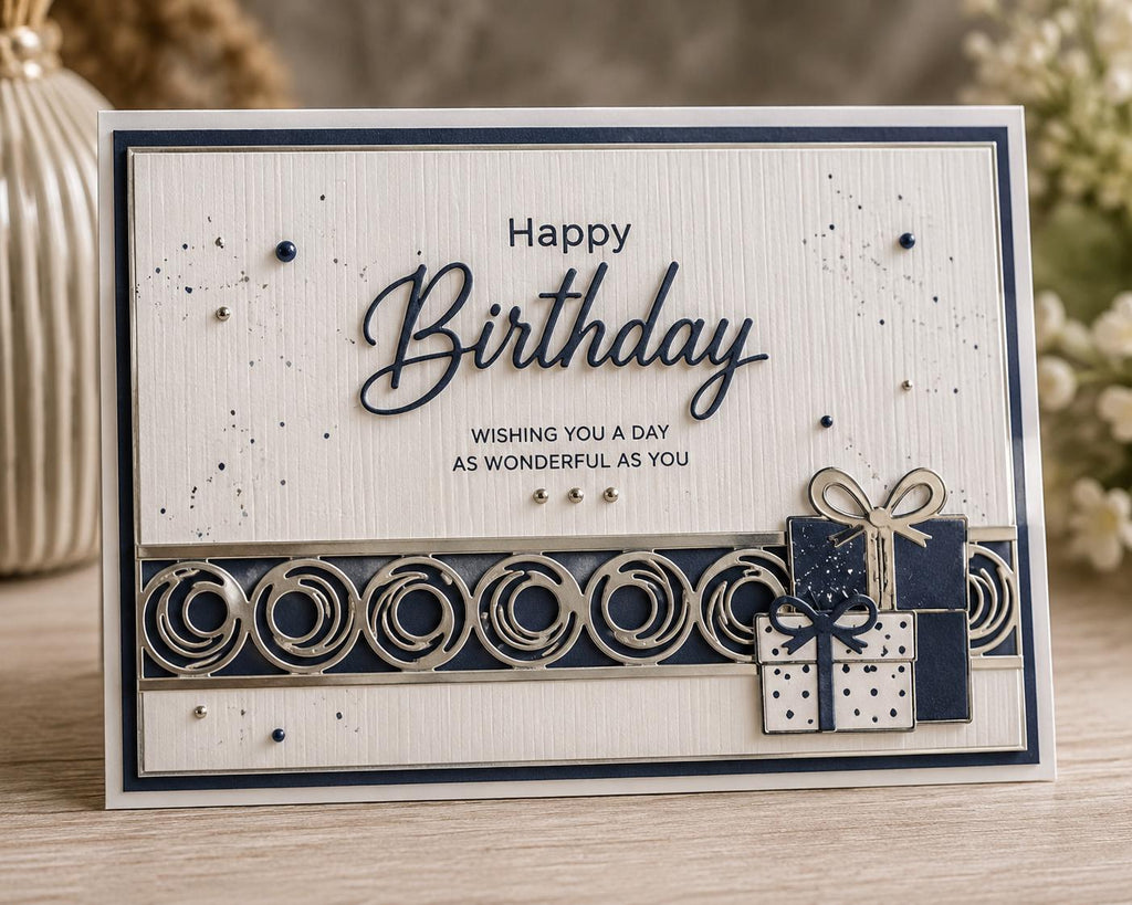 Round Border Metal Cutting Die for Cards and Crafts
