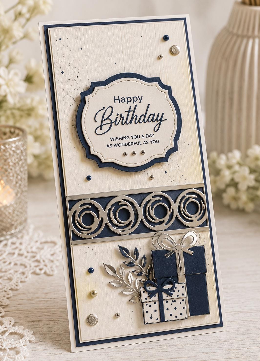 Round Border Metal Cutting Die for Cards and Crafts