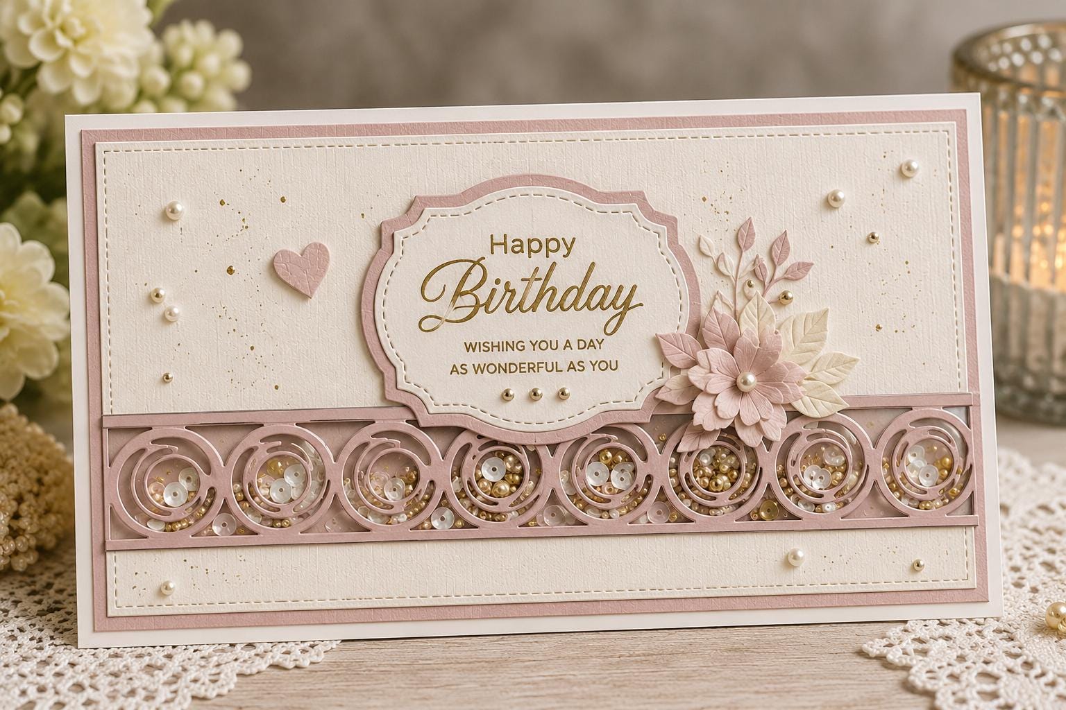 Round Border Metal Cutting Die for Cards and Crafts