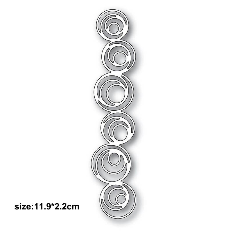 Round Border Metal Cutting Die for Cards and Crafts