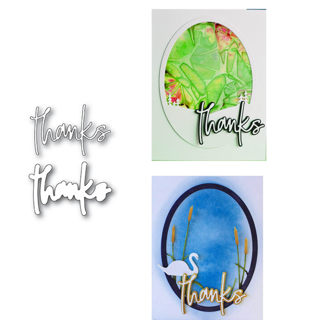 Thanks Shadow Metal Die Cut, DIY Card Making