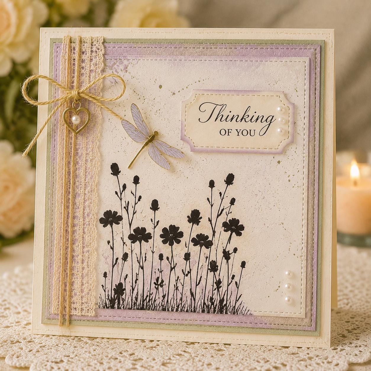 Grass and Plants Clear Stamp Set, Botanical Background for Cards