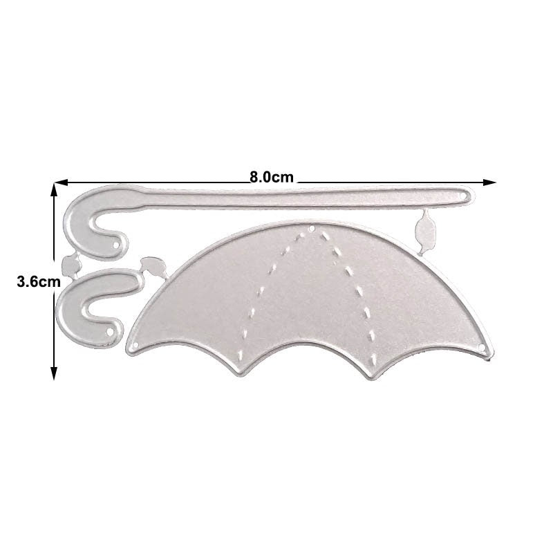 Umbrella Metal Cutting Die, Rainy Day Stencil for Cards
