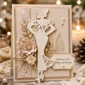 Woman Silhouette Metal Cutting Die for Cards and Crafts