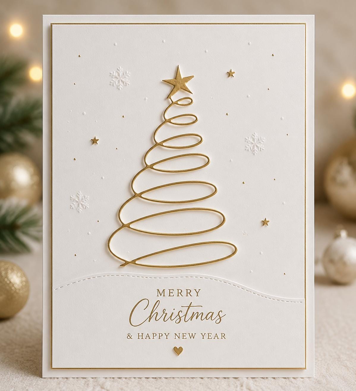 Christmas Tree Metal Cutting Die, Line Art Stencil for Cards