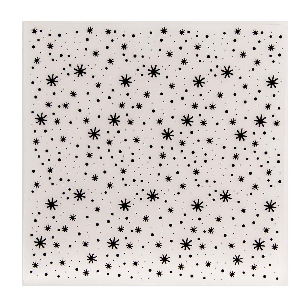 All-over Star Scatter Embossing Folder, Card Making Paper Crafts (15x15cm)