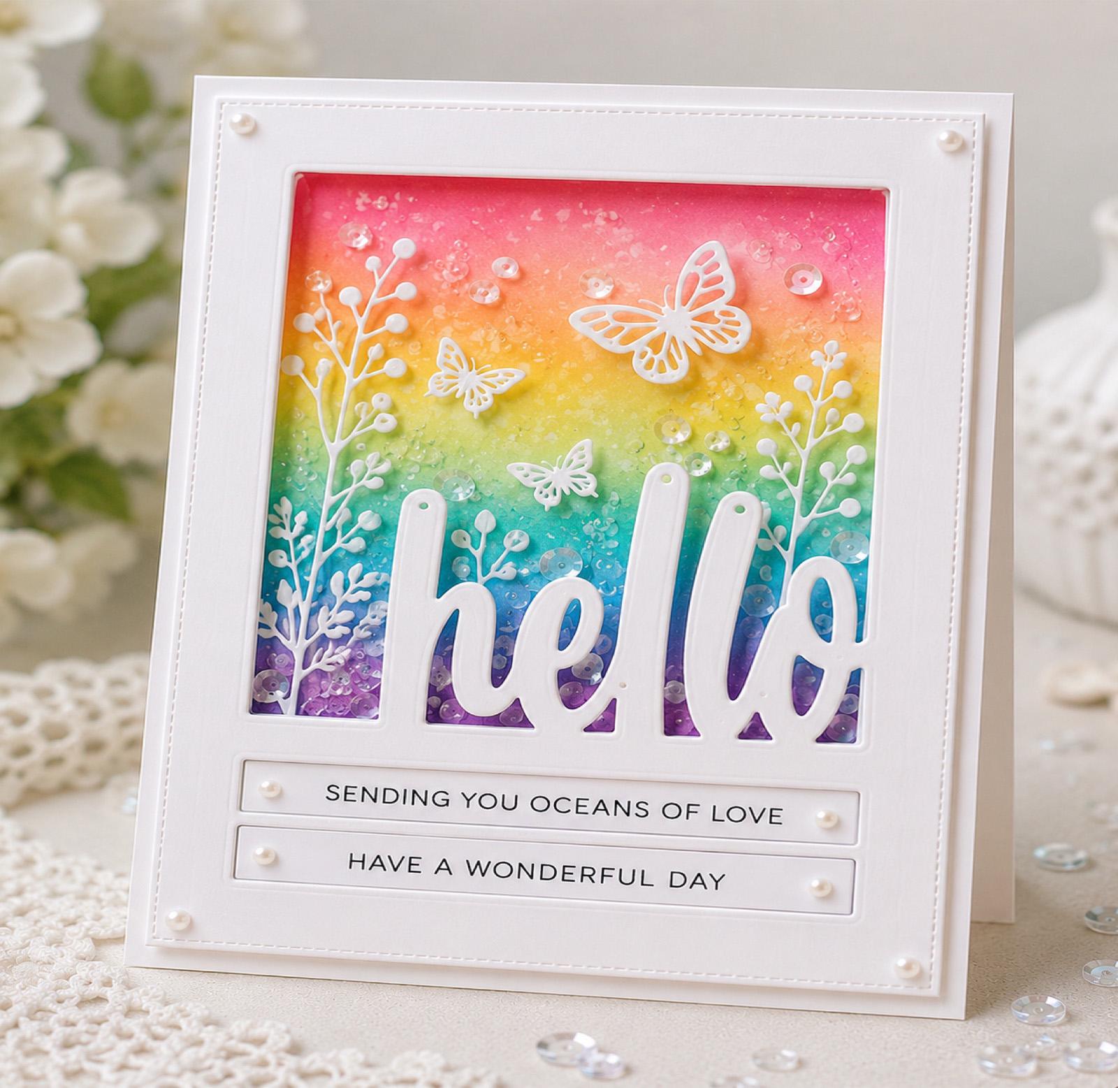 Hello Frame Metal Cutting Die for DIY Scrapbooking
