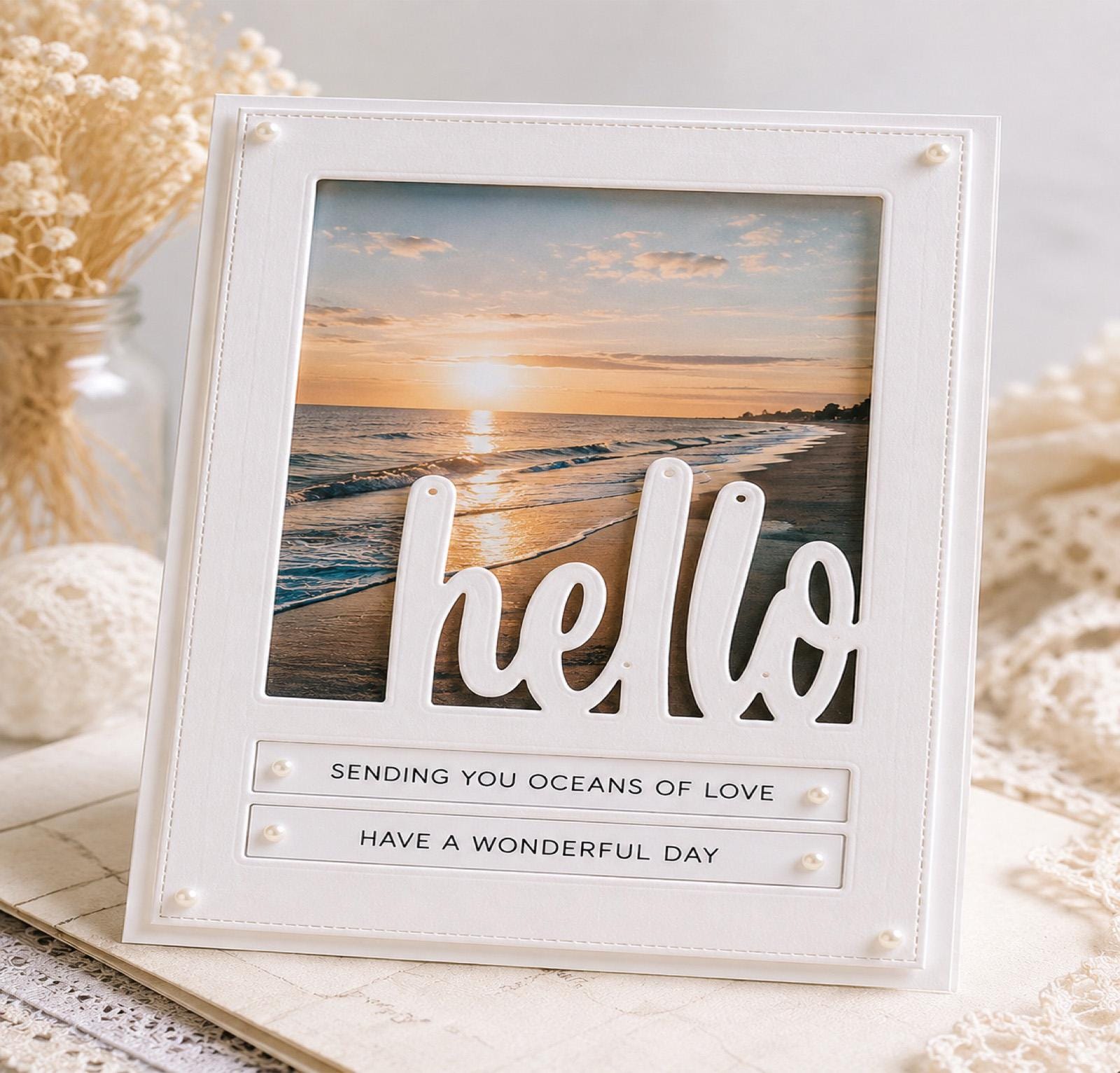 Hello Frame Metal Cutting Die for DIY Scrapbooking