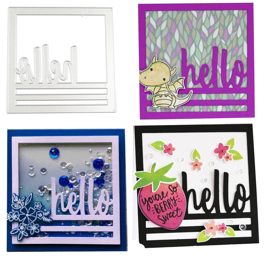 Hello Frame Metal Cutting Die for DIY Scrapbooking