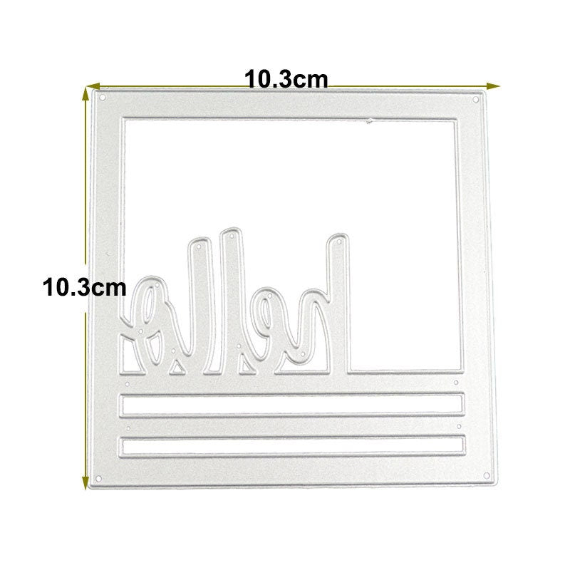 Hello Frame Metal Cutting Die for DIY Scrapbooking