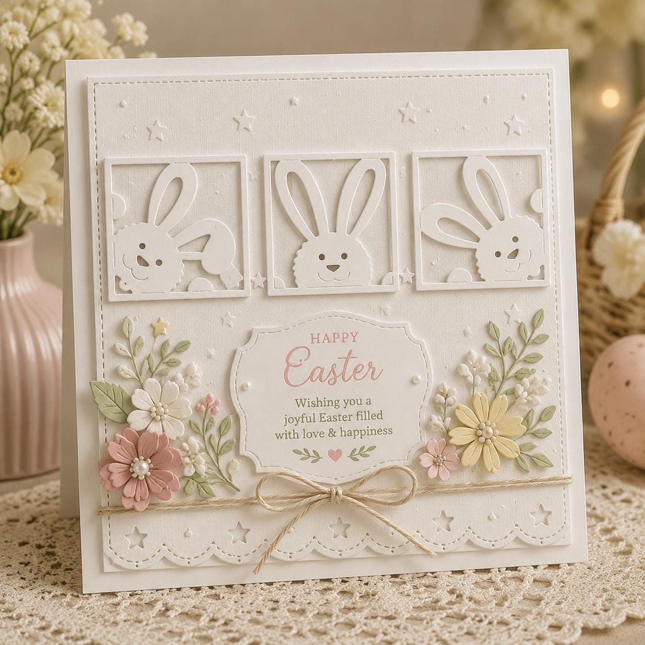 Easter Rabbits Metal Cutting Dies for Scrapbooking