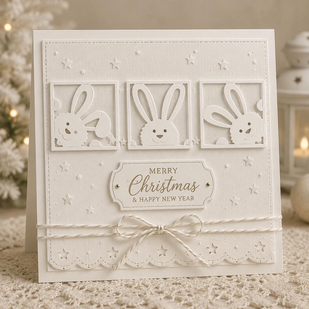 Easter Rabbits Metal Cutting Dies for Scrapbooking
