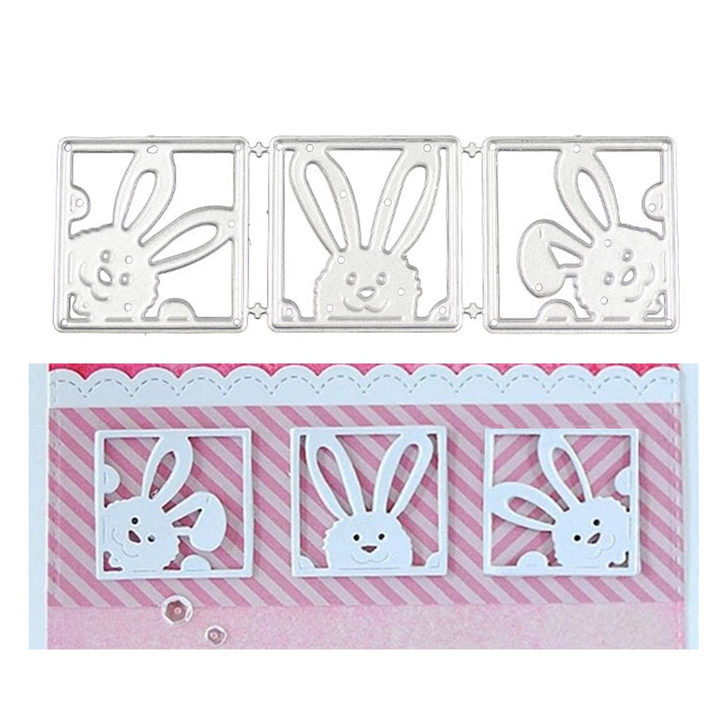 Easter Rabbits Metal Cutting Dies for Scrapbooking