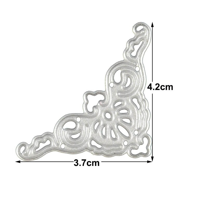 Heart and Corner Metal Cutting Die Set for Cards