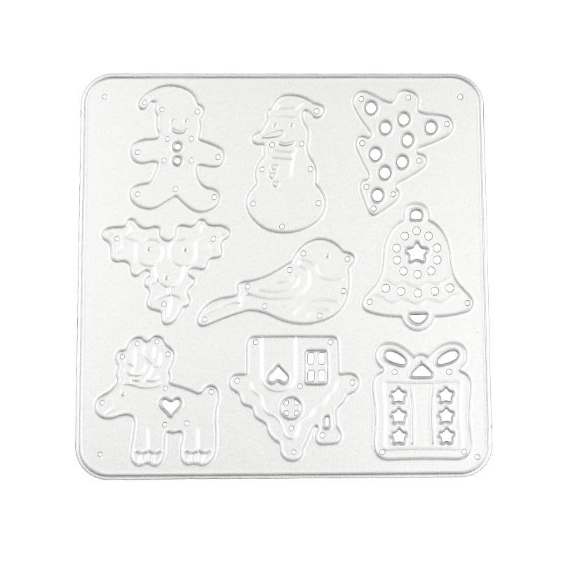 Christmas Ornament Metal Cutting Dies for Holiday Cards
