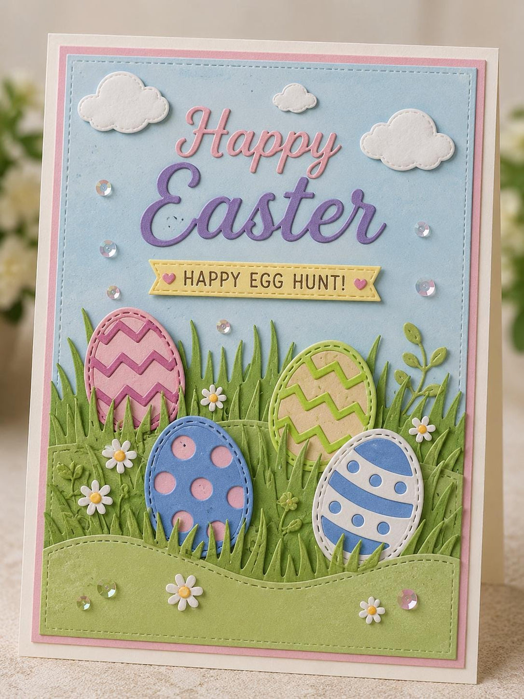 Mini Easter Egg Metal Cutting Dies for Cards and Crafts