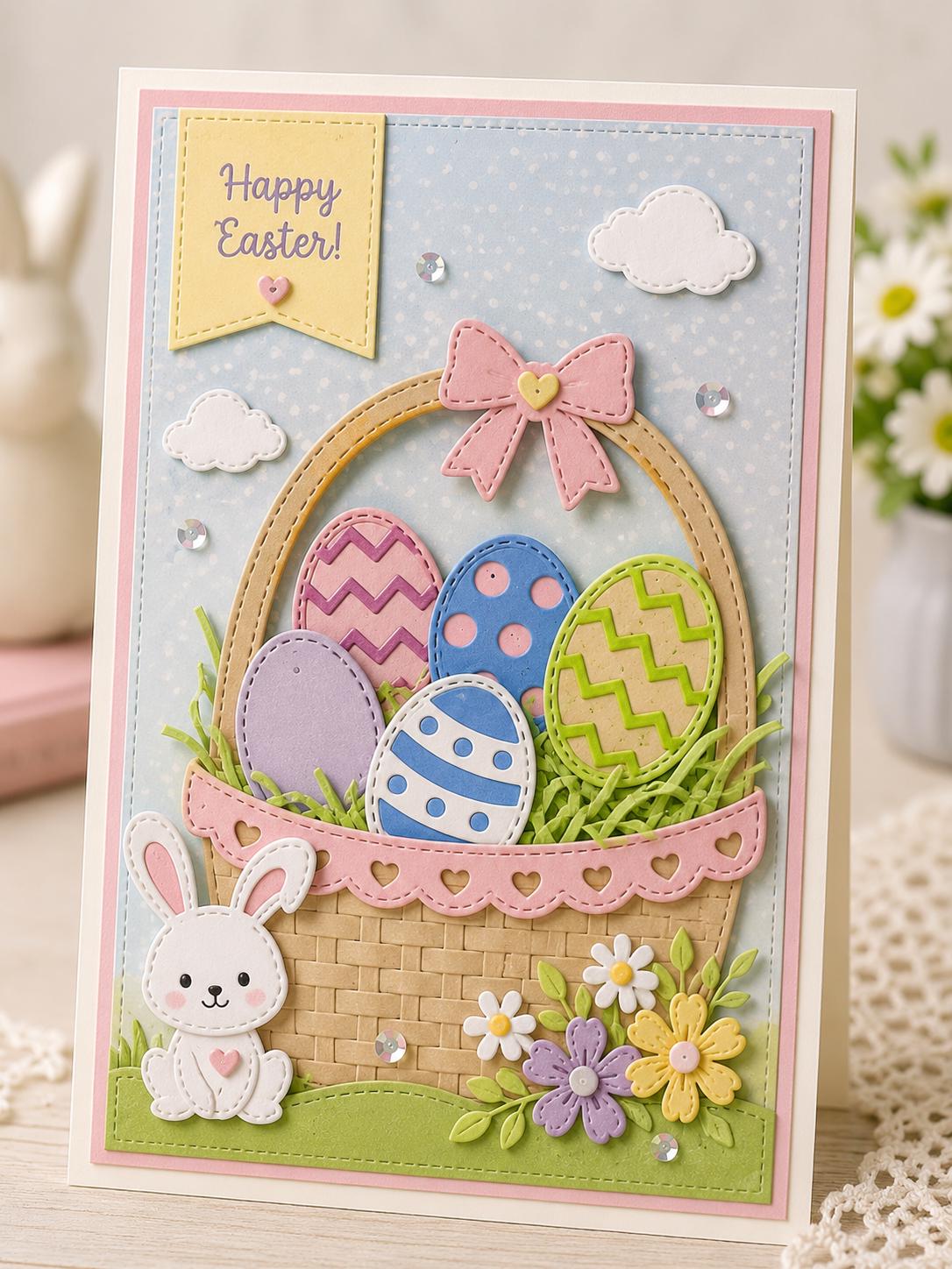 Mini Easter Egg Metal Cutting Dies for Cards and Crafts