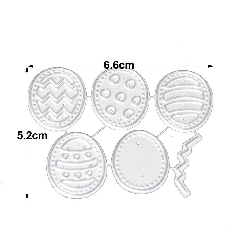Mini Easter Egg Metal Cutting Dies for Cards and Crafts