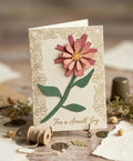 Chrysanthemum Metal Cutting Dies for Card Making and Scrapbooking, Steel Floral Die Cut Template
