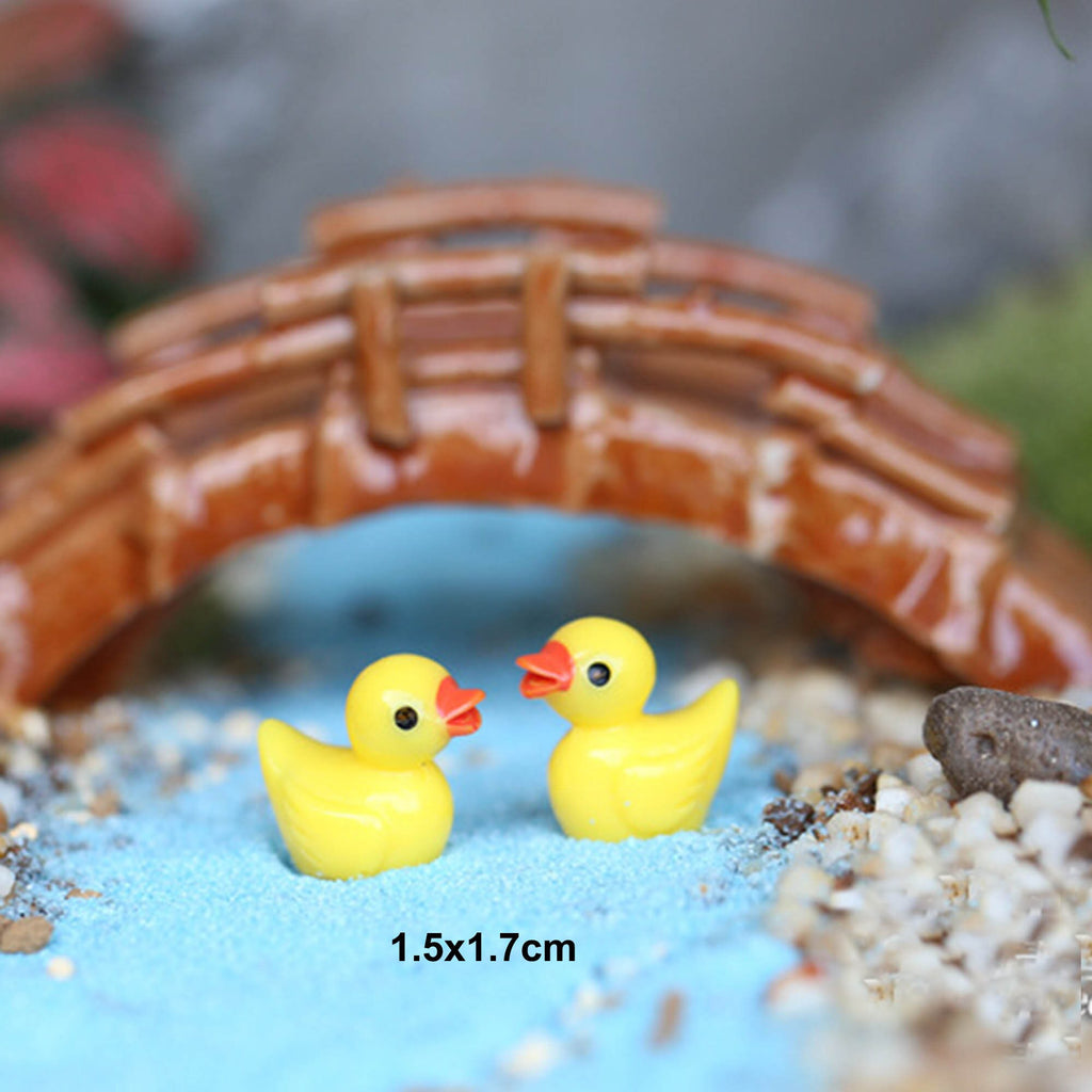 Miniature Fairy Garden Ornaments Set, Boats, Swans, Bridge, Moss Stone, DIY Landscaping