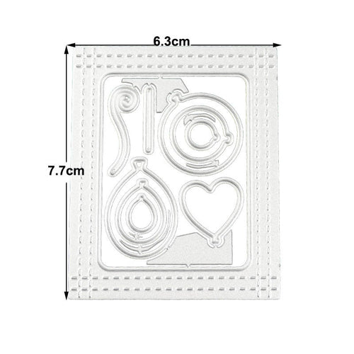 Balloon Metal Cutting Die Set for Birthday Cards and Party Crafts