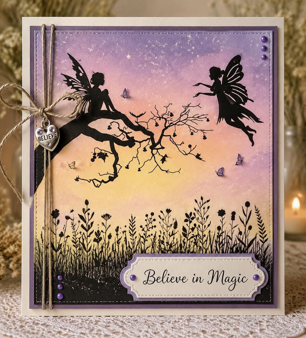 Fairy Clear Stamp, 11 x 16 cm Silicone Craft Stamp