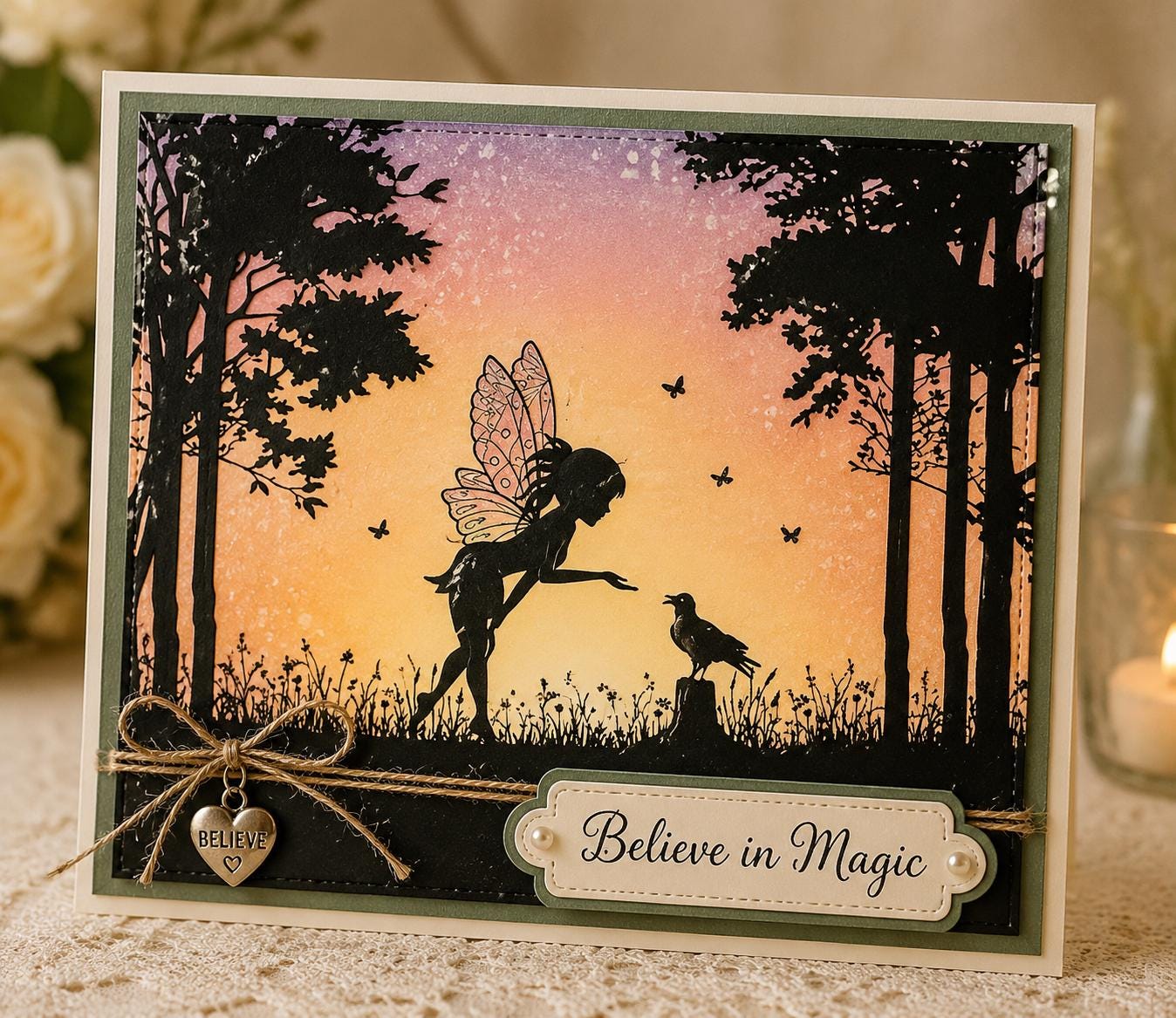 Fairy Clear Stamp, 11 x 16 cm Silicone Craft Stamp