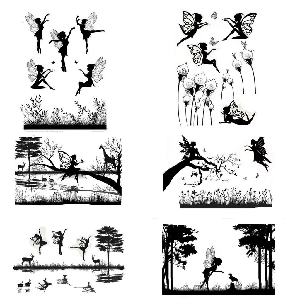 Fairy Clear Stamp, 11 x 16 cm Silicone Craft Stamp