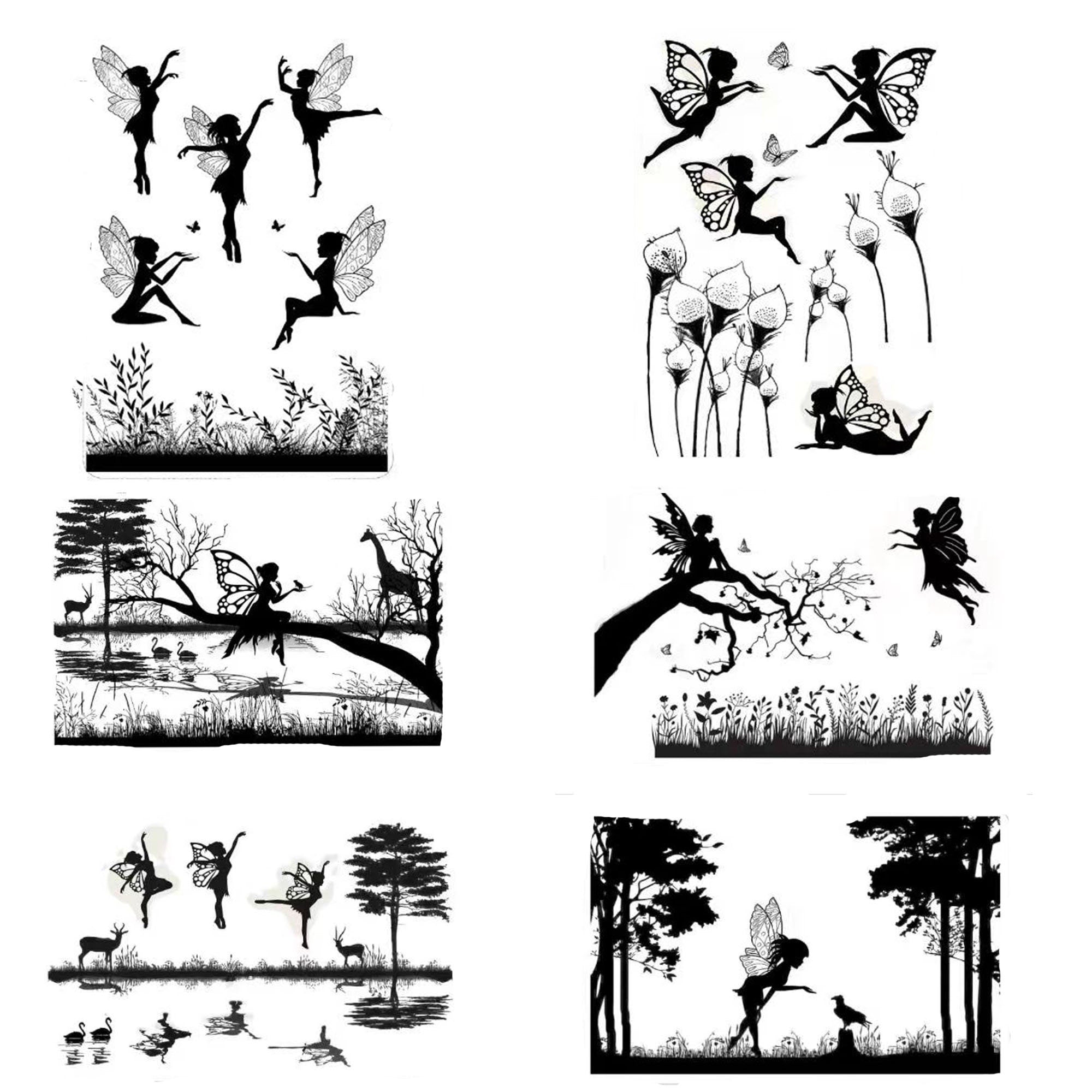 Fairy Clear Stamp, 11 x 16 cm Silicone Craft Stamp