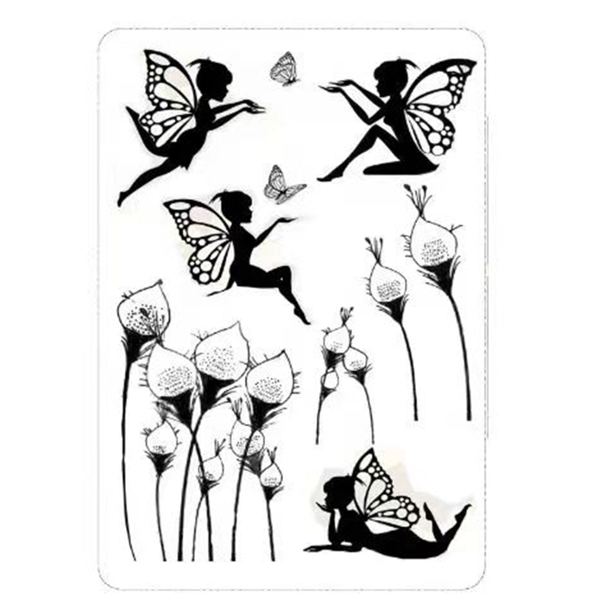 Fairy Clear Stamp, 11 x 16 cm Silicone Craft Stamp