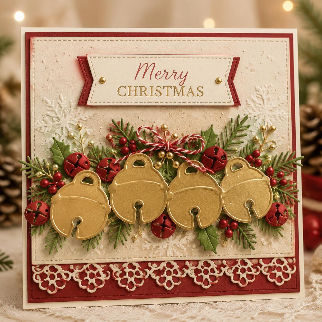 Christmas Bells Metal Die Cut | DIY Scrapbooking, Card Making