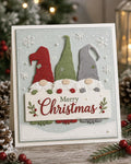 Gnome Trio Panel Metal Cutting Die for Cards and Scrapbooks