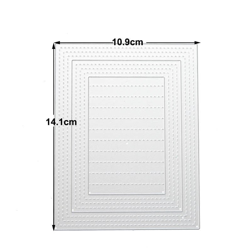 Stitched Frame Metal Cutting Die for Cards and Scrapbooking