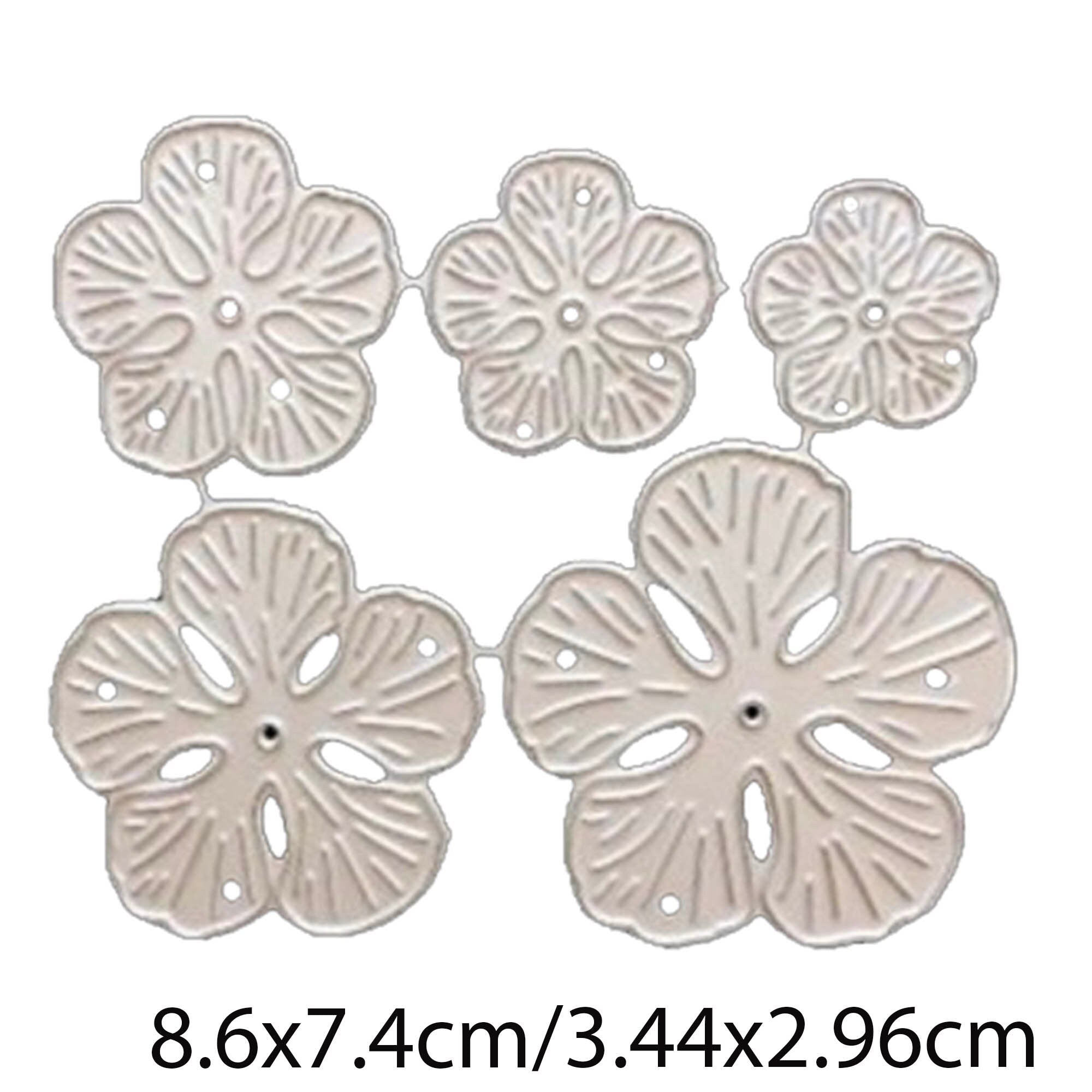Flower Petals Metal Die Cut, Carbon Steel Thin Dies for Scrapbooking, Card Making