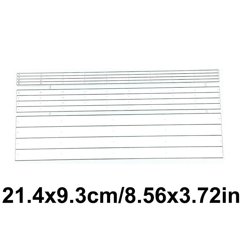 Multi Width Strip Metal Cutting Die for Cards and Paper Crafts