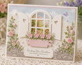 Window with Plants Metal Cutting Die for Cards and Scrapbooks