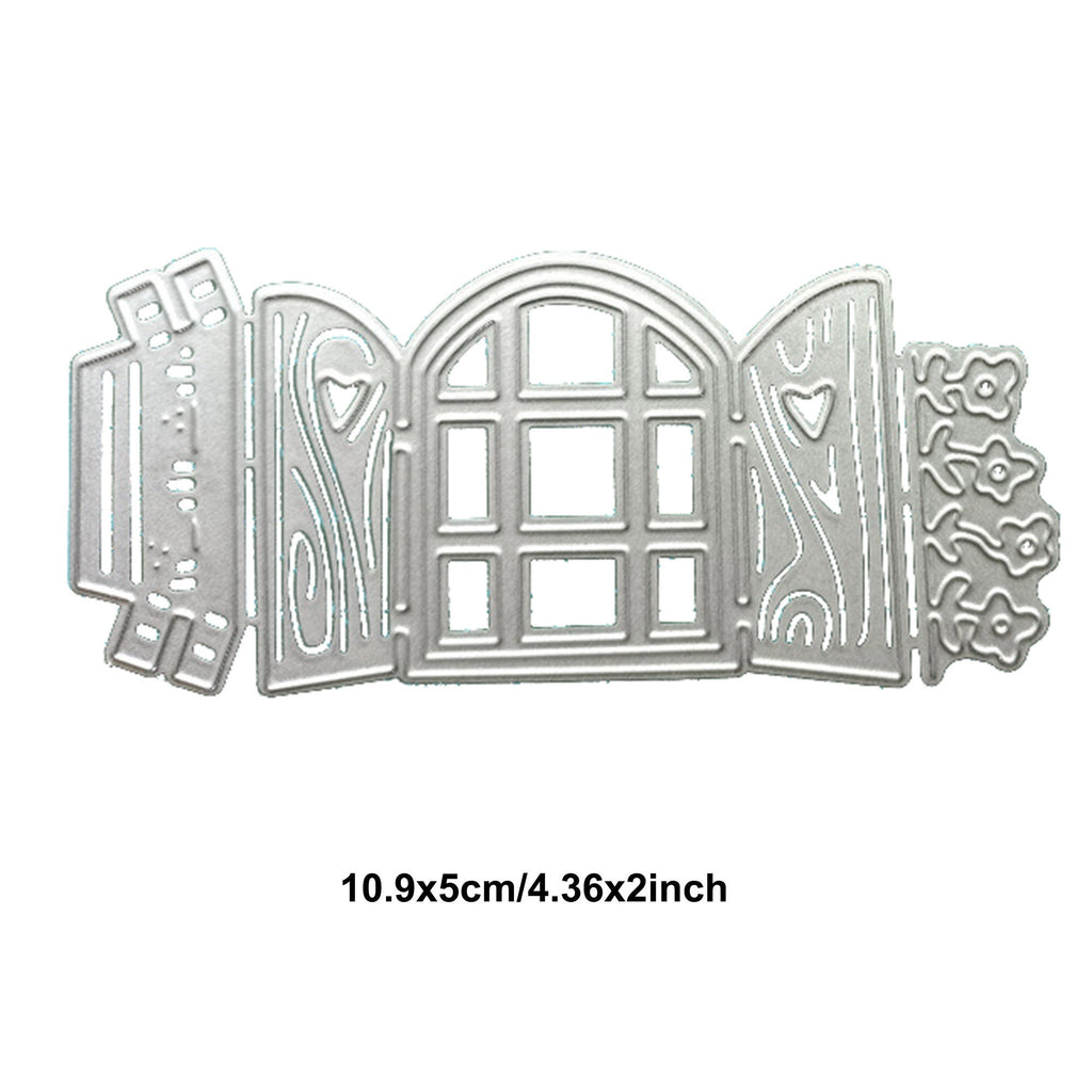 Window with Plants Metal Cutting Die for Cards and Scrapbooks