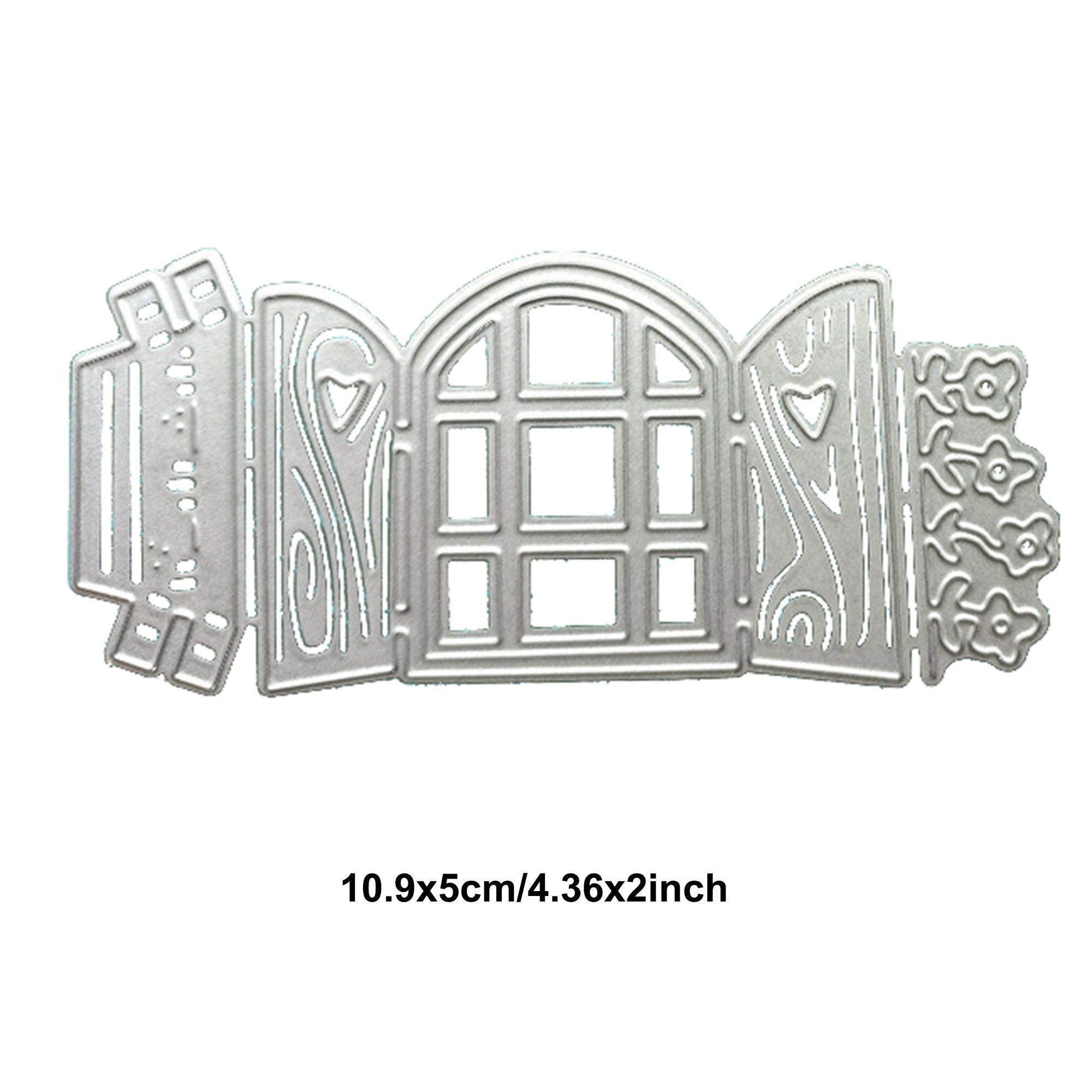 Window with Plants Metal Cutting Die for Cards and Scrapbooks