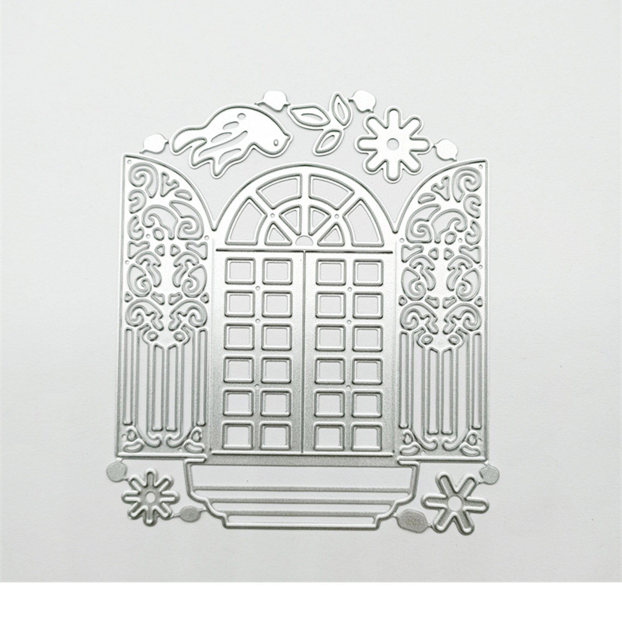 Window with Birds Metal Cutting Die | Scrapbooking, Card Making Craft Tool