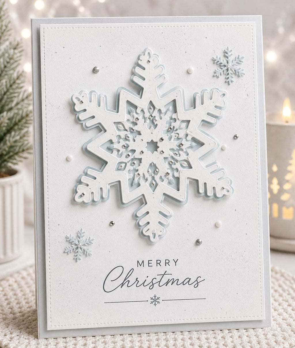 Snowflake Metal Cutting Die for Winter and Holiday Cards