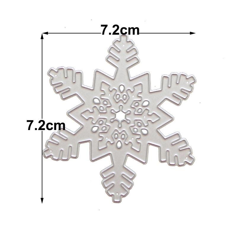 Snowflake Metal Cutting Die for Winter and Holiday Cards