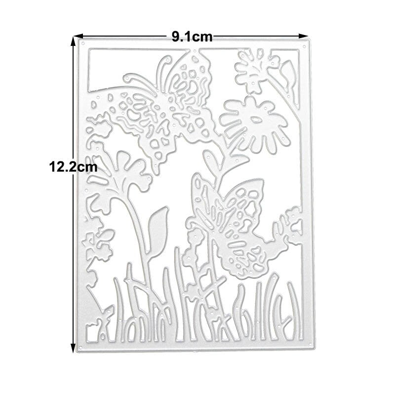 Butterfly Background Metal Cutting Die for Card Making and Scrapbooking Crafts