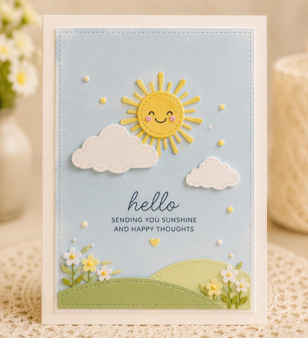 Sun Moon and Cloud Metal Cutting Die for Cards