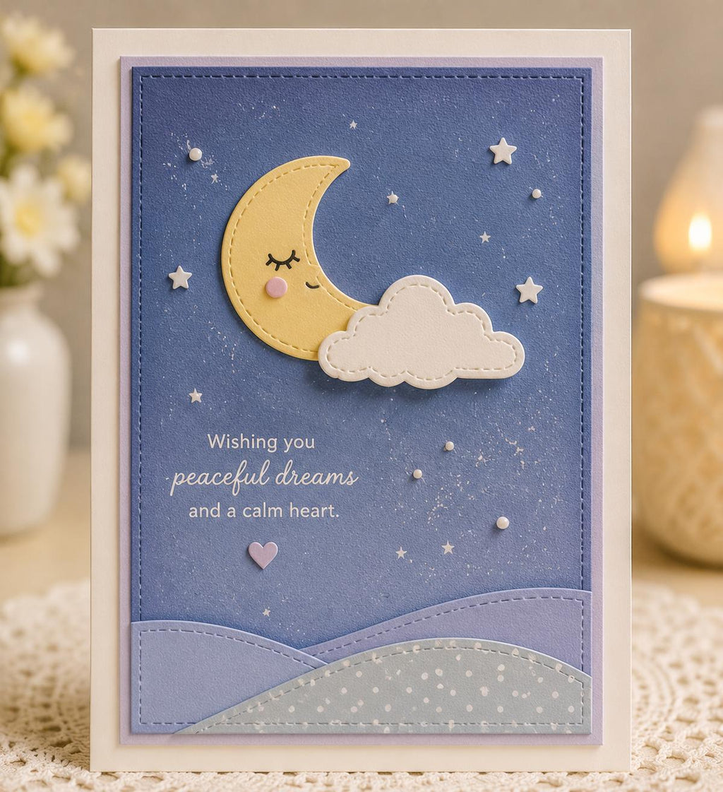 Sun Moon and Cloud Metal Cutting Die for Cards