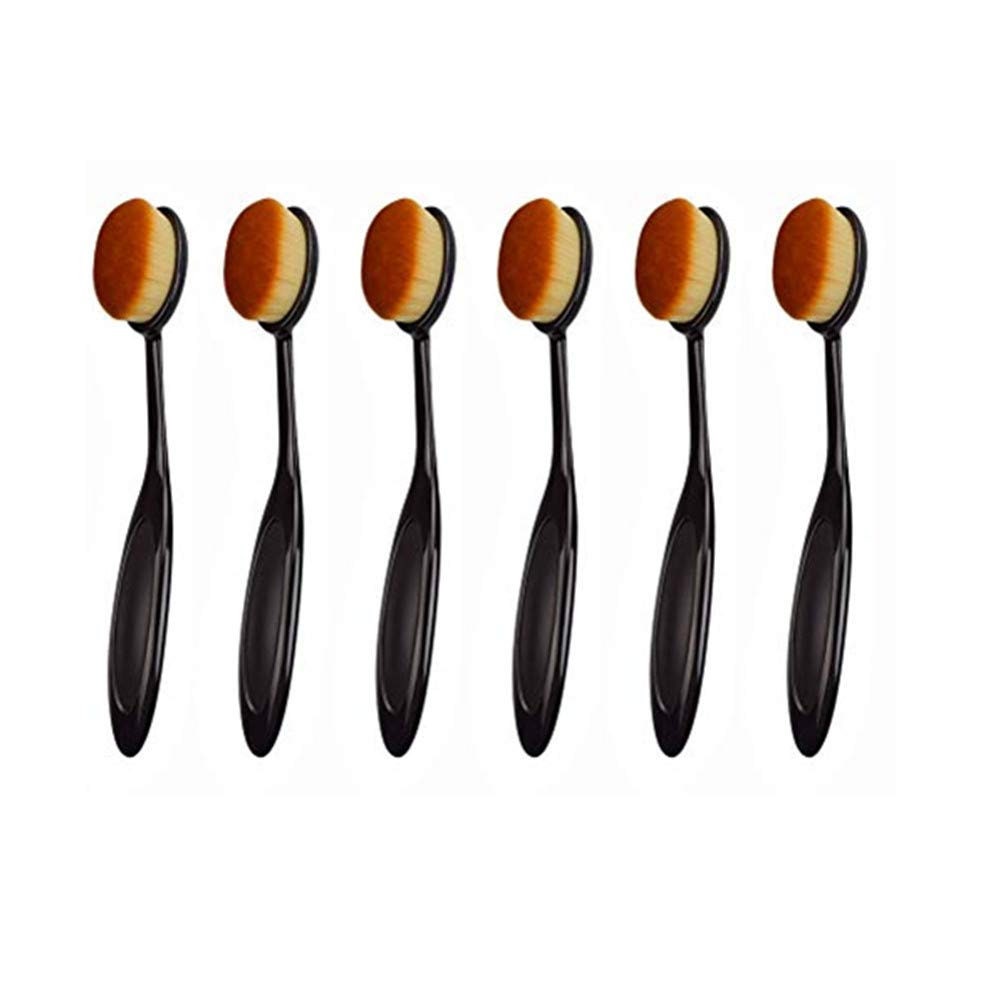 6 Craft Ink Blending Brushes / Black handle Broad Application/ Crafter Color Blend brushes