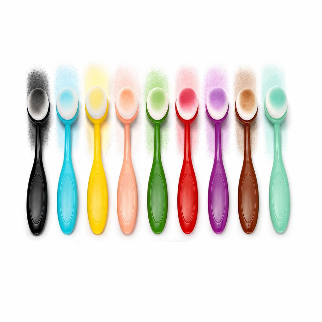 9 Ink Blending Brushes with Soft Nylon Heads for Paper Crafts