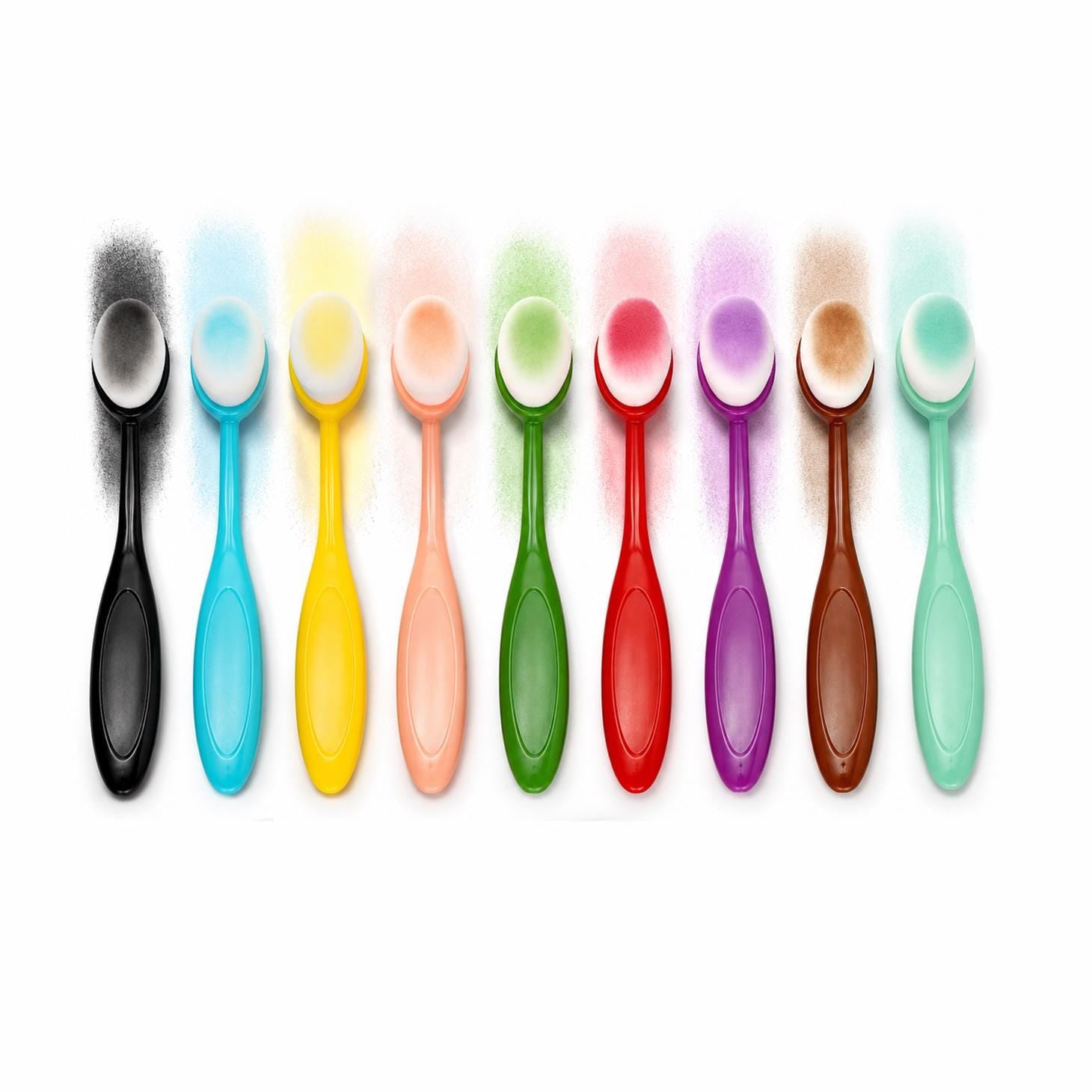 9 Ink Blending Brushes with Soft Nylon Heads for Paper Crafts