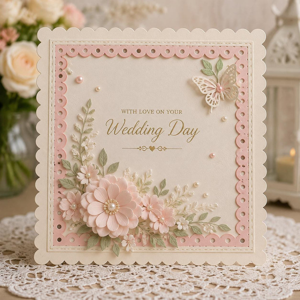 Stitched Wave Border Dies, Metal Cutting Dies for Scrapbook Cards