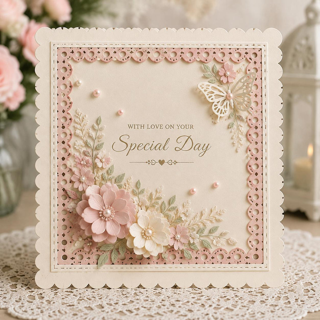 Stitched Wave Border Dies, Metal Cutting Dies for Scrapbook Cards